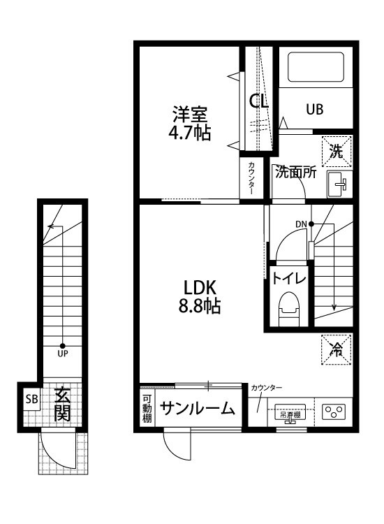ＬＯＴＵＳ小針Ⅰ 202号室 間取り