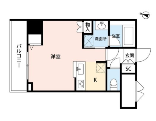 パークソレイユ弐番館 705号室 間取り