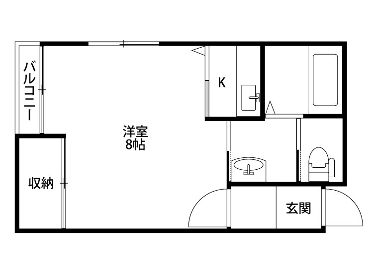 さわらび壮 201号室 間取り