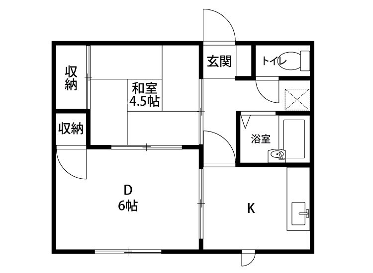 ハイツ相生 102号室 間取り