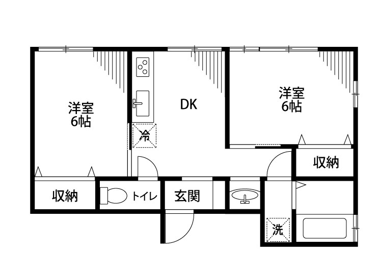 ハウスフローラル 1-A号室 間取り