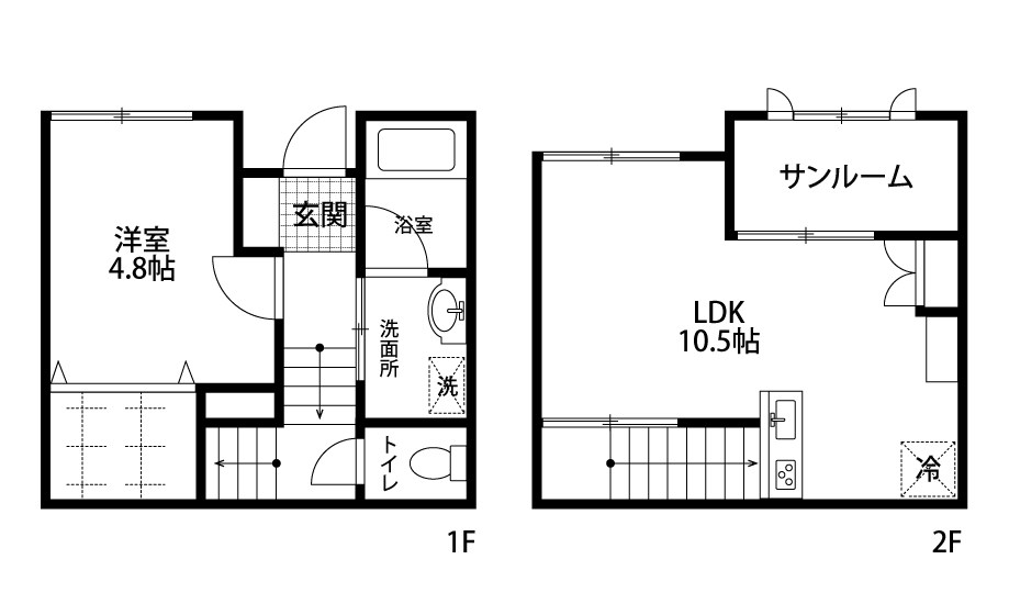 ＬＯＴＵＳ安江Ａ棟 111号室 間取り