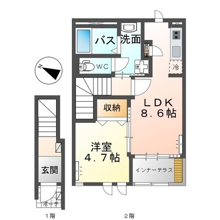 ベルベディア 202号室 間取り