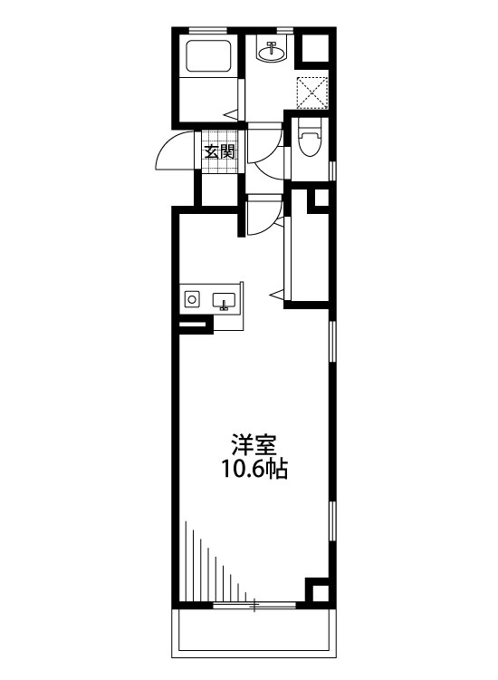 リベルテ 201号室 間取り