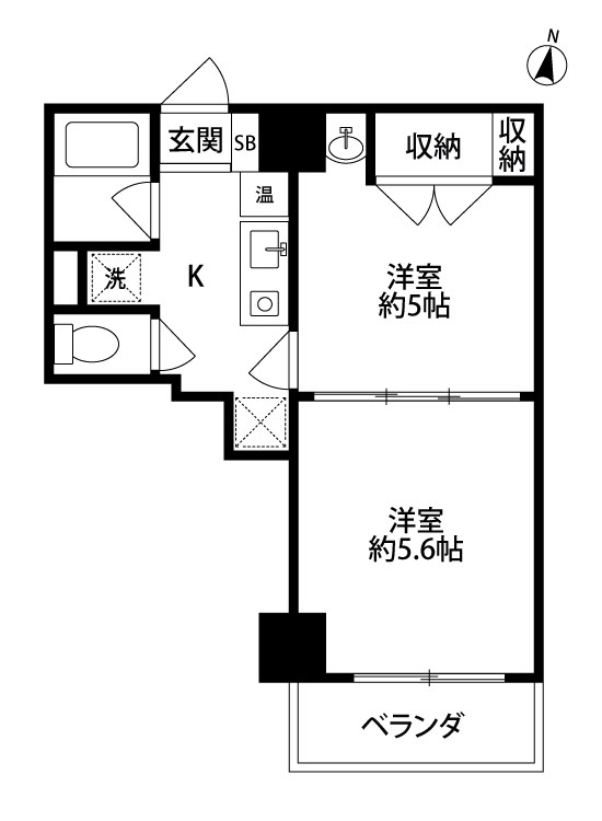 プレステージ新潟 702号室 間取り