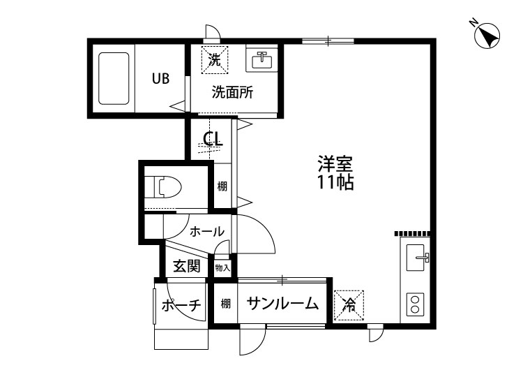 プリメーラ中山 101号室 間取り