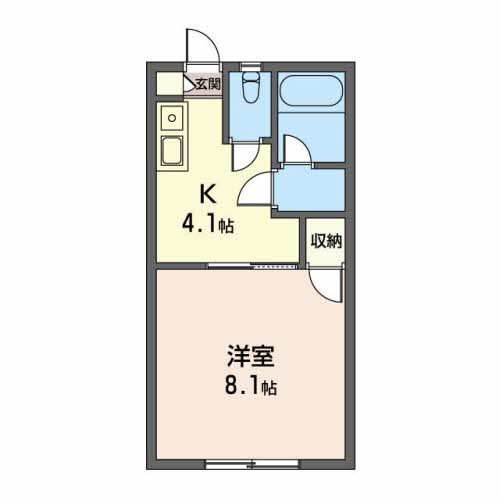 ホワイトピアニ 205号室 間取り