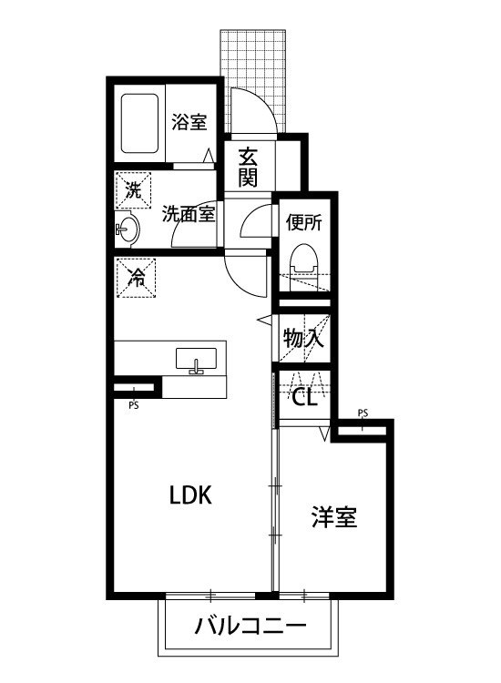 Ｌｉｌｙ－ｂｅ安江 101号室 間取り
