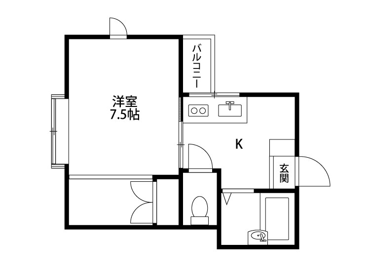 オーレリアン 103号室 間取り