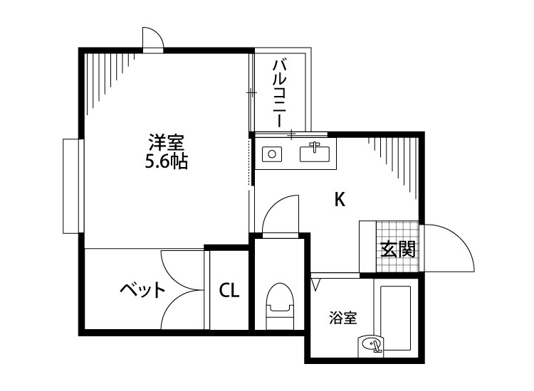 オーレリアン 103号室 間取り