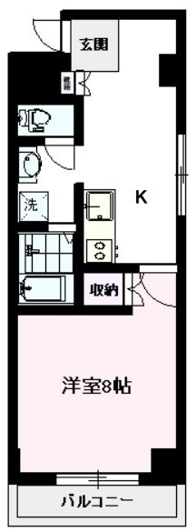 プリムヴェール 403号室 間取り