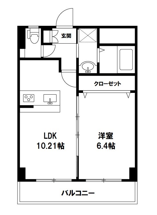 グレイス・ヴィラ西大畑 205号室 間取り