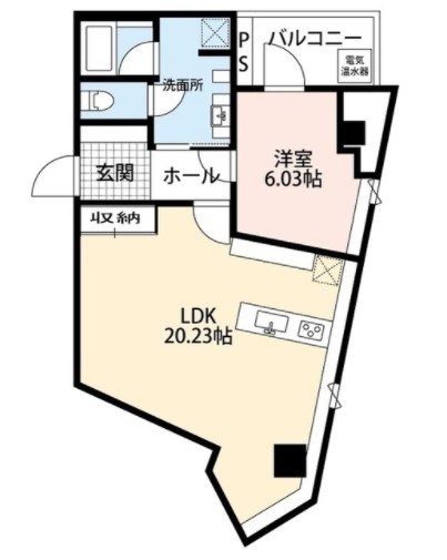 ヨリーナフロー 402号室 間取り