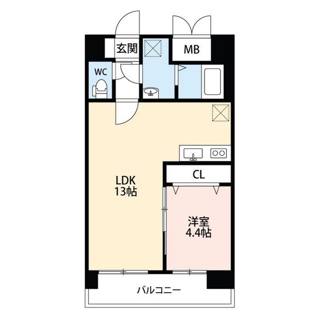 スカイオン本町 間取り図