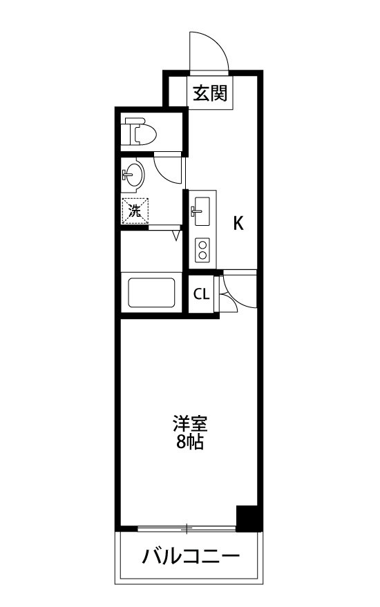 プリムヴェール 302号室 間取り