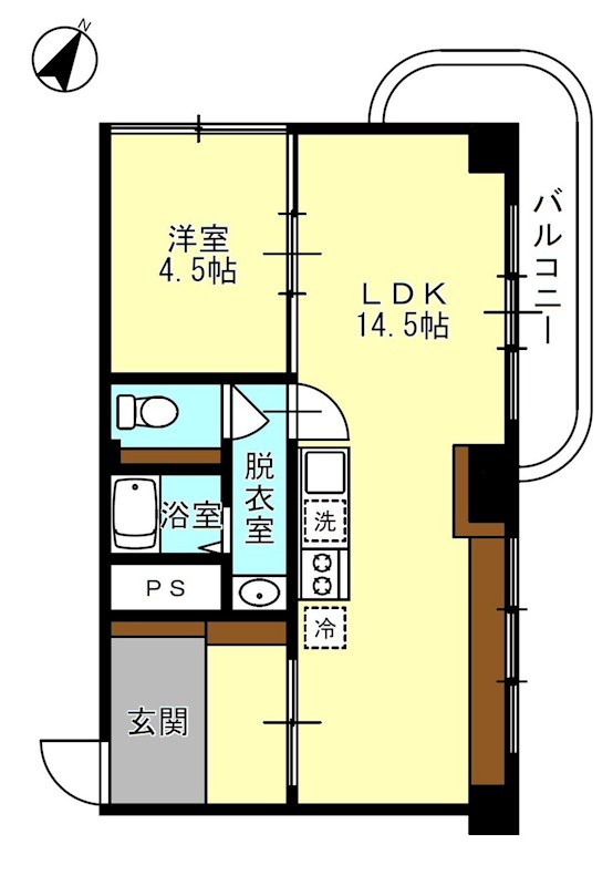 青山荘 403号室 間取り