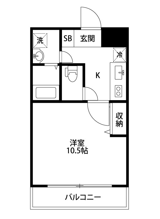 ＶＡＬＩＳ 205号室 間取り