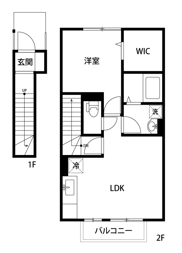Ｌｉｌｙ－ｂｅ安江 203号室 間取り