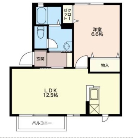 ディアス石山C 201号室 間取り