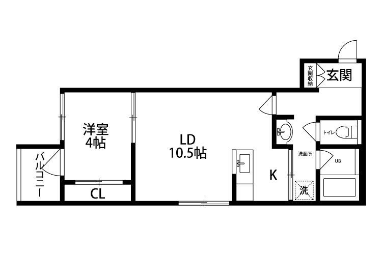 ノア・ノア天神尾西 203号室 間取り