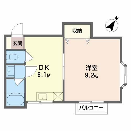 メゾン・ド・サンライズⅡ 203号室 間取り