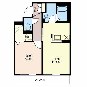 ベレオ笹口 101号室 間取り