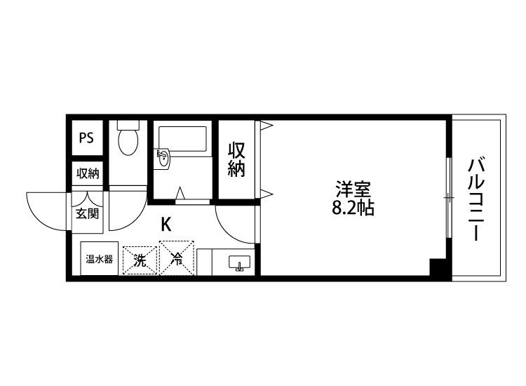 アーバンスカイ 307号室 間取り