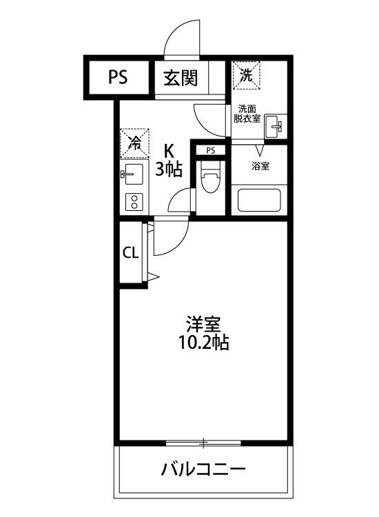 ＶＡＬＩＳ 401号室 間取り