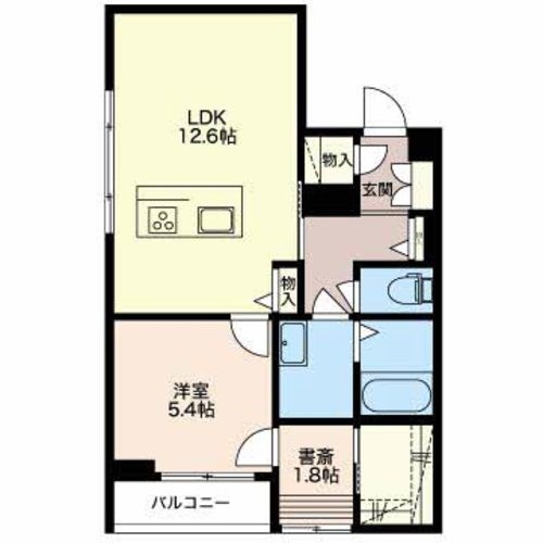 笹口レジデンス 205号室 間取り