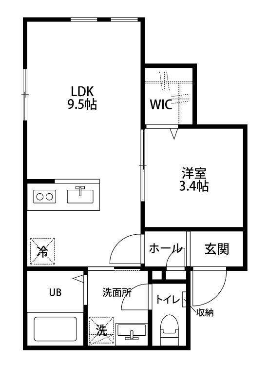 Ａｌａｉｓｅ米山 205号室 間取り