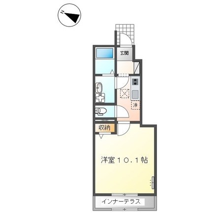 ヴィラコートサクラ 107号室 間取り