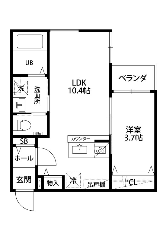 ガロンヌ上所上 303号室 間取り