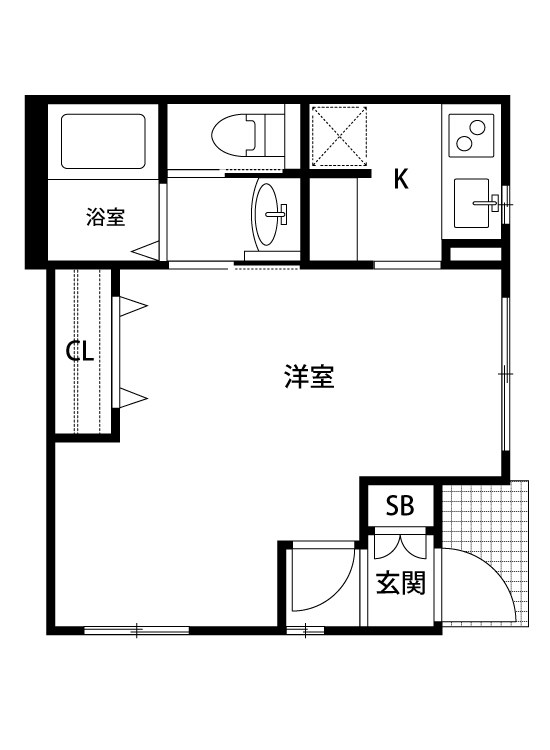 イニエ南万代 102号室 間取り