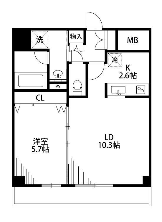 BUENA米山３丁目 701号室 間取り