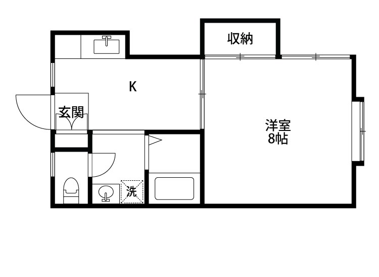 メロディー 202号室 間取り