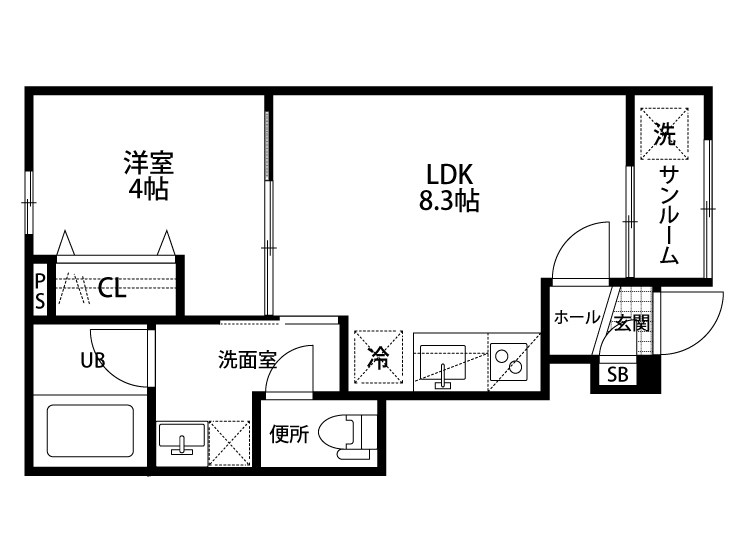 Ａｒｃｈａｎｇｅ 101号室 間取り