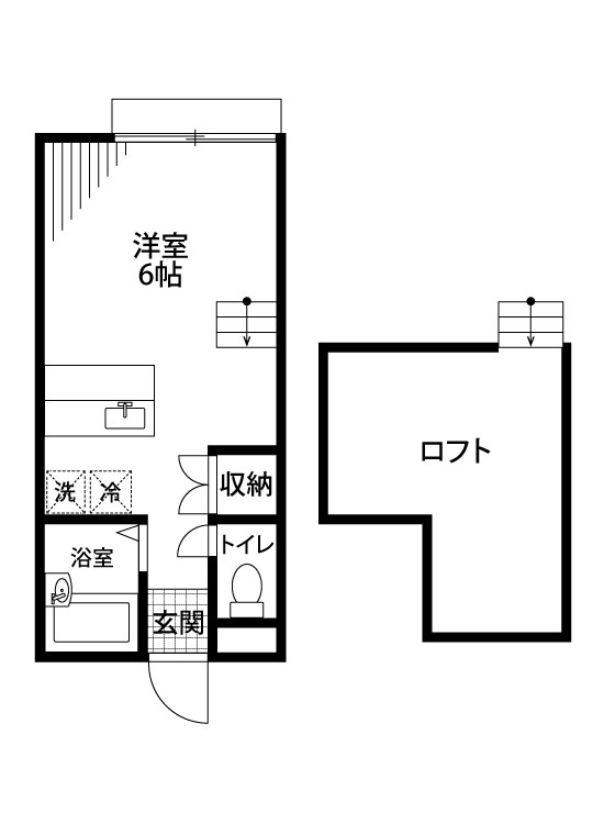 ハイツ胡蝶蘭 105号室 間取り