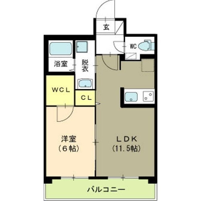 レンテ美咲 202号室 間取り