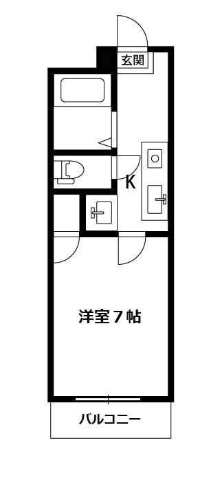 ＢＵＥＮＡ女池上山 205号室 間取り