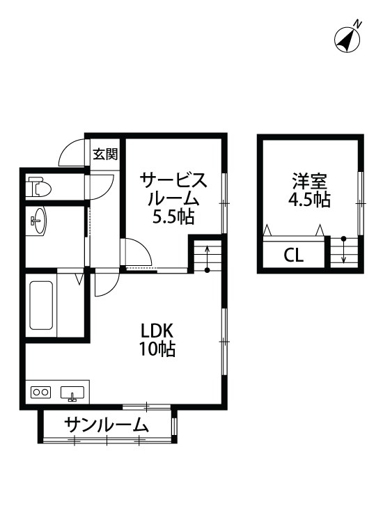 リリィガーデン 201号室 間取り