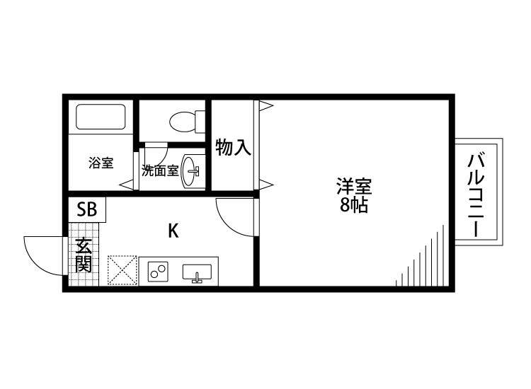 マスエハウス 206号室 間取り