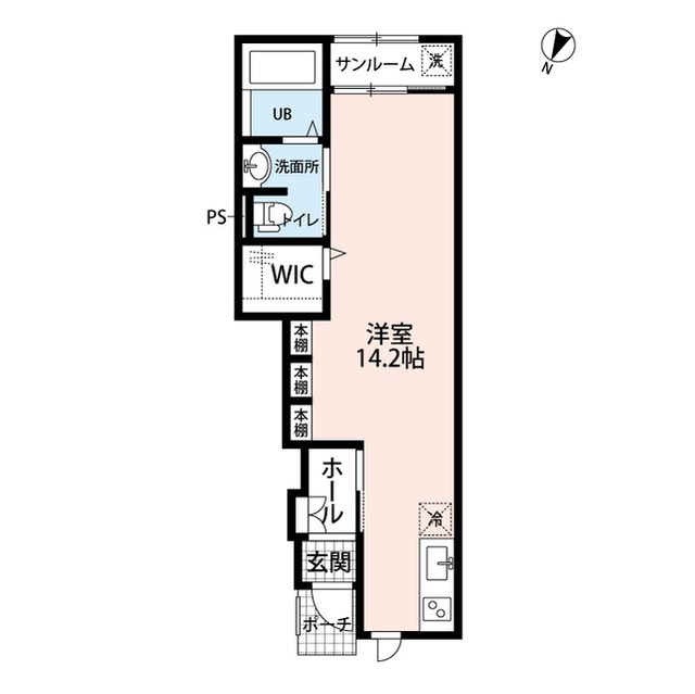 La terre riche 3-105号室 間取り