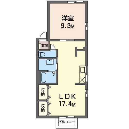 アークプラザ　A 102号室 間取り