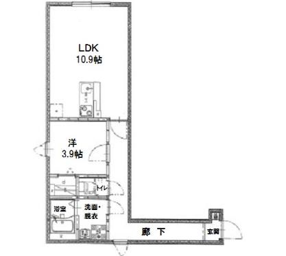 Casa　Vento 101号室 間取り