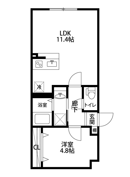 Casa　Vento 302号室 間取り