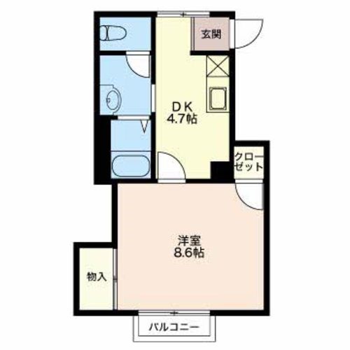 フレグランスマロン 102号室 間取り