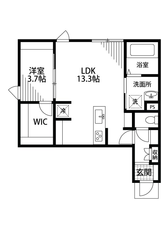 ＲｅＮＡＲＥ米山 102号室 間取り