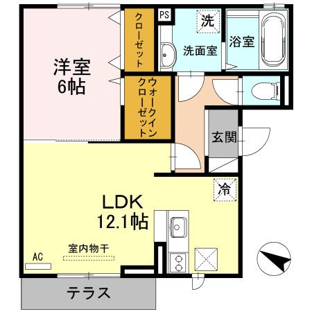 エトワール 103号室 間取り