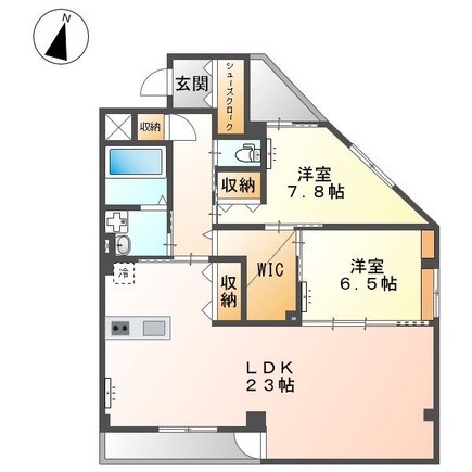 コンフェティ 501号室 間取り