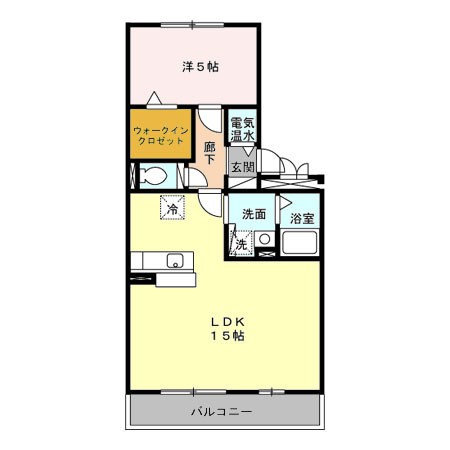 アドバンテージⅣ 205号室 間取り